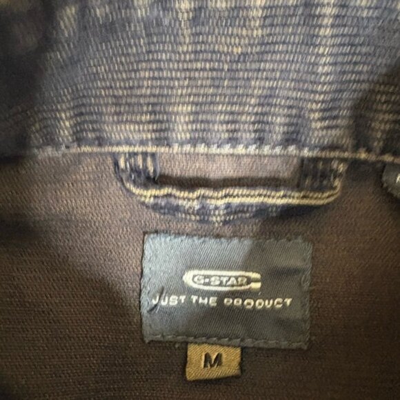 G-Star Originals Raw Womens Corduroy Jacket Button Up Flap Pockets Brown Sz M - Picture 3 of 3